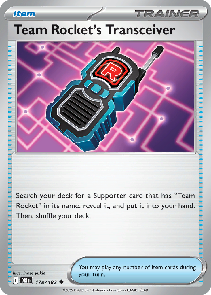 Team Rocket's Transceiver (Item) (DRI-178/182) (Uncommon)