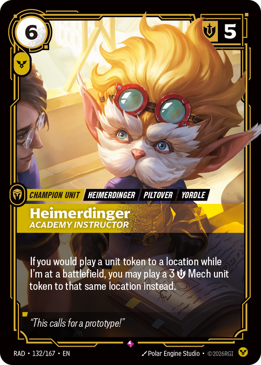 Heimerdinger, Academy Instructor (Unit) (RAD-132/167) (Rare)