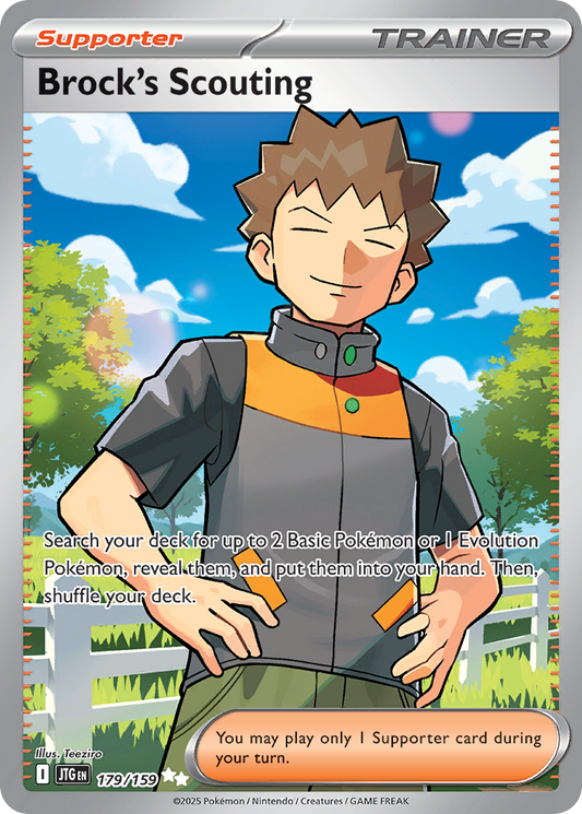 Brock's Scouting (Supporter) (JTG-179/159) (Ultra Rare)