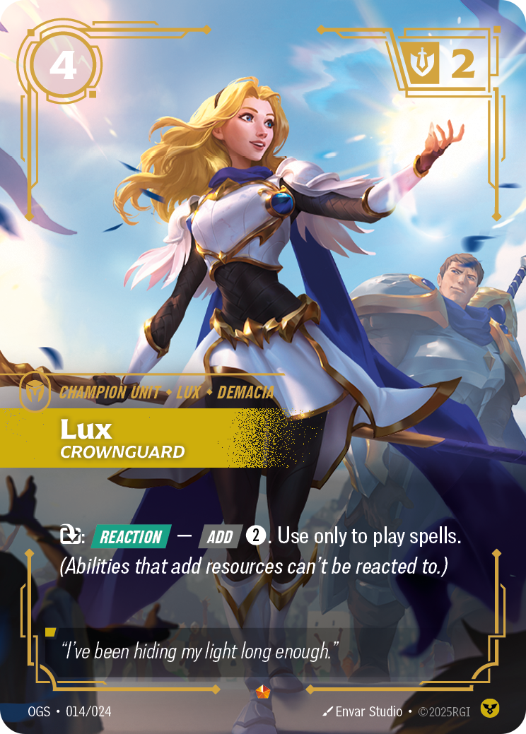 Lux, Crownguard (Champion Unit) (OGS-014/024) (Epic)