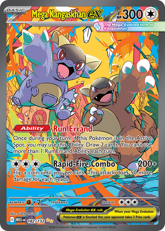 Mega Kangaskhan ex (Mega Evolution Pokémon ex) (MEG-182/132) (Special Illustration Rare)