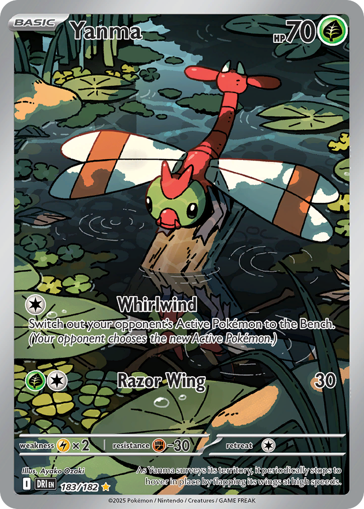 Yanma (Basic Pokémon) (DRI-183/182) (Illustration Rare)