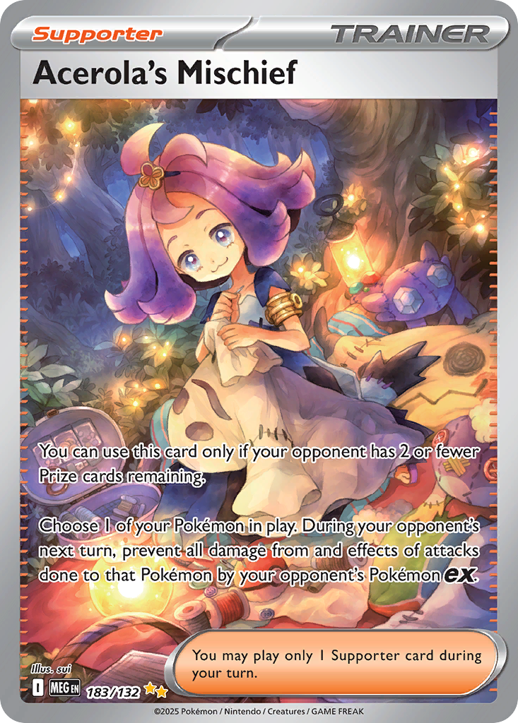 Acerola's Mischief (Supporter) (MEG-183/132) (Special Illustration Rare)