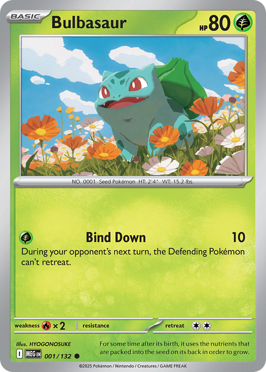 Bulbasaur (Basic Pokémon) (MEG-001/132) (Common)