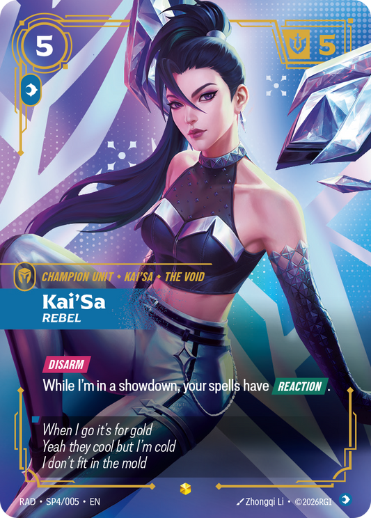 Kai'Sa, Rebel (Unit) (RAD-SP4/005) (Showcase) (Alternate Art - Special)