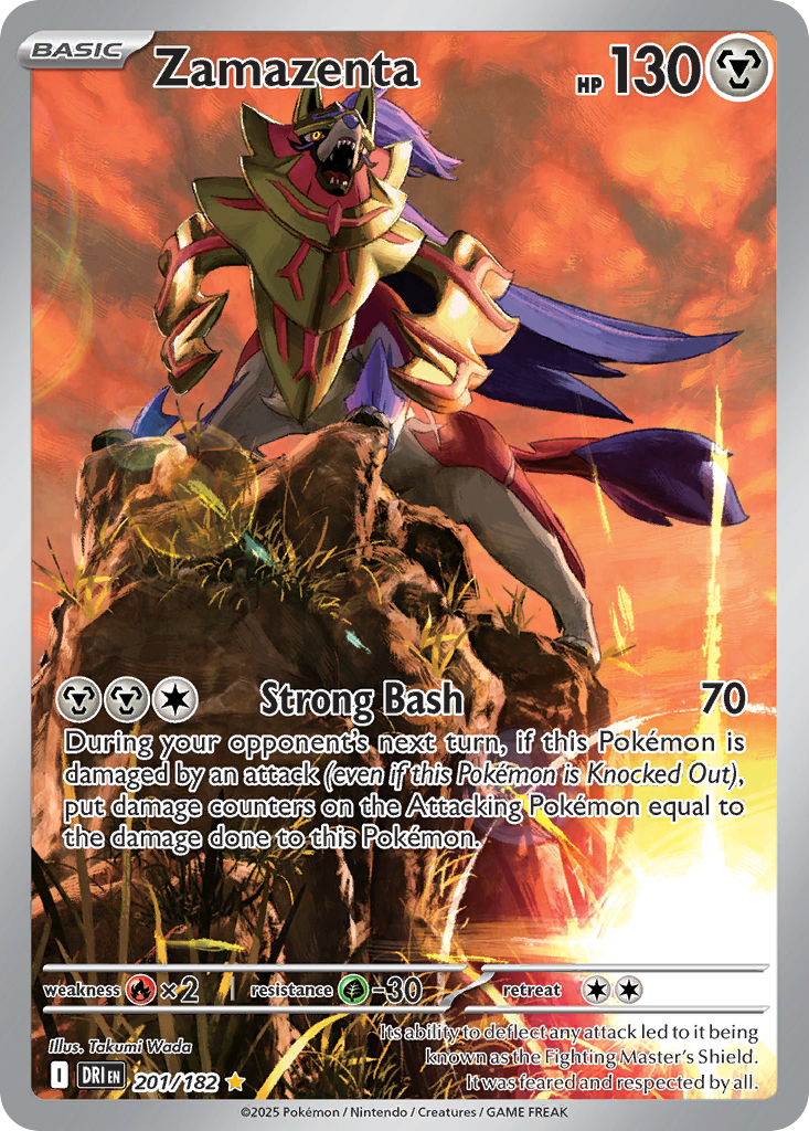 Zamazenta (Basic Pokémon) (DRI-201/182) (Illustration Rare)
