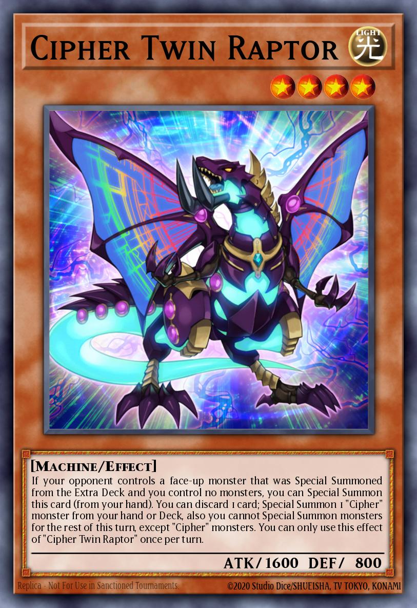 Cipher Twin Raptor (MONSTER) (GFP2-EN109) (UR)