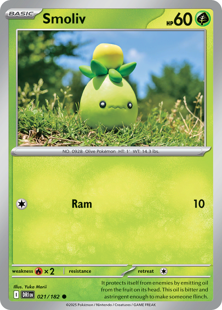 Smoliv (Basic Pokémon) (DRI-021/182) (Common)