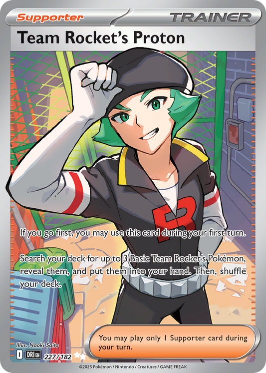Team Rocket's Proton (Supporter) (DRI-227/182) (Ultra Rare)