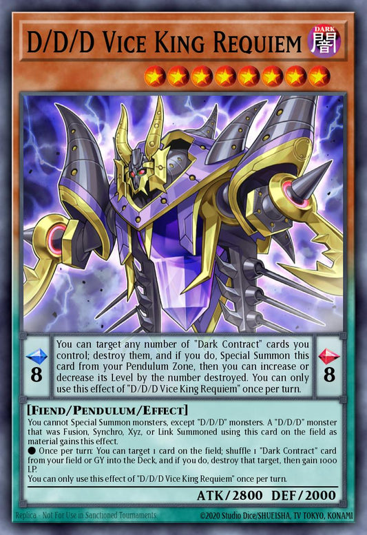 D/D/D Vice King Requiem (MONSTER) (GFP2-EN002)