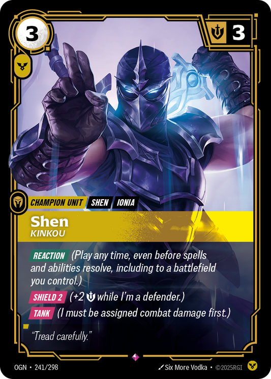 Shen, Kinkou (Champion Unit) (OGN-241/298) (Rare)