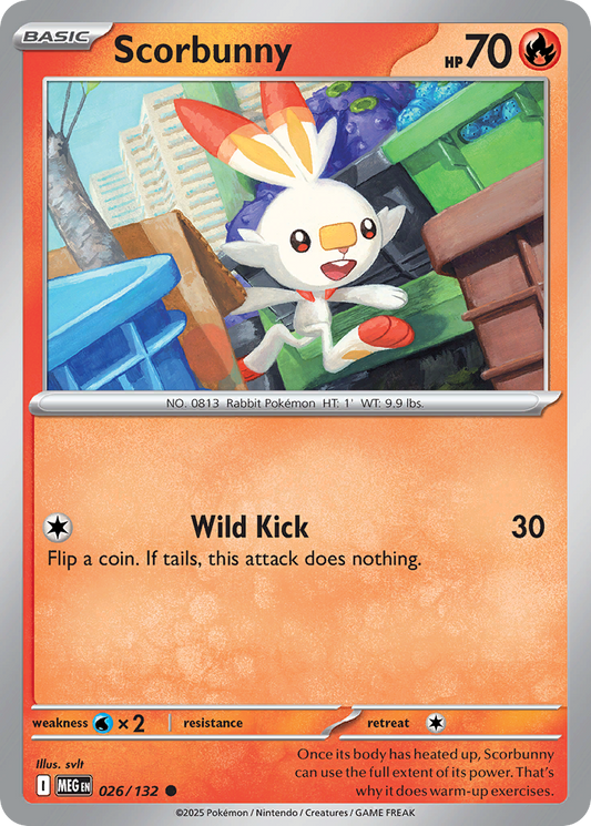 Scorbunny (Basic Pokémon) (MEG-026/132) (Common)