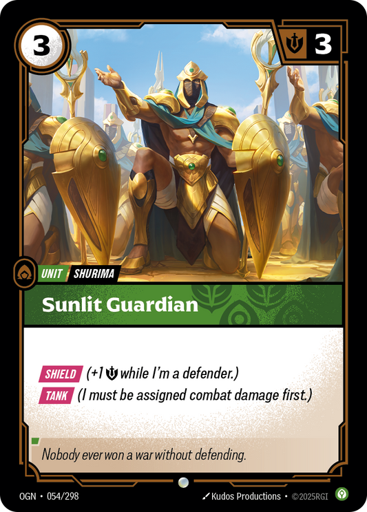 Sunlit Guardian (Unit) (OGN-054/298) (Common)