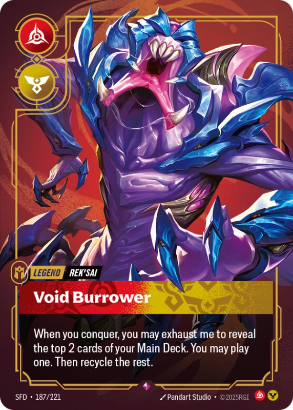 Void Burrower (Legend) (SFD-187/221) (Rare)