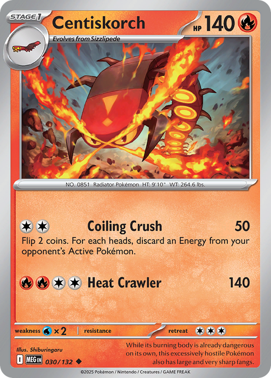 Centiskorch (Stage 1 Pokémon) (MEG-030/132) (Uncommon)