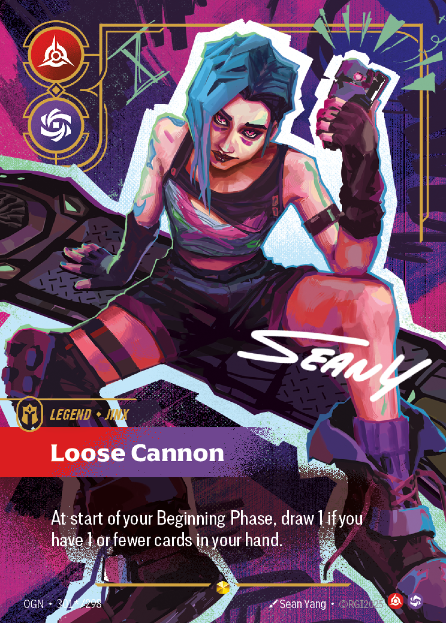 Loose Cannon (Legend) (OGN-301*/298) (Showcase)