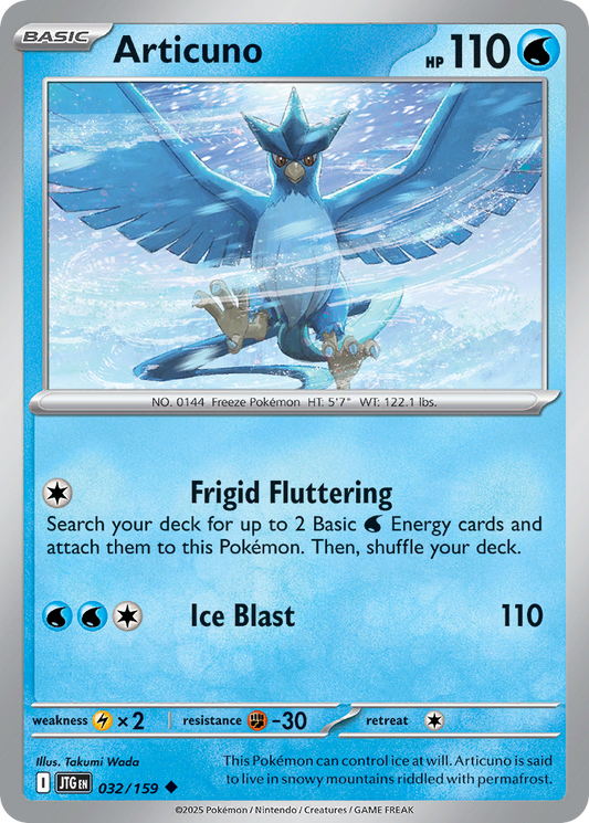 Articuno (Basic Pokémon) (JTG-032/159) (Uncommon)