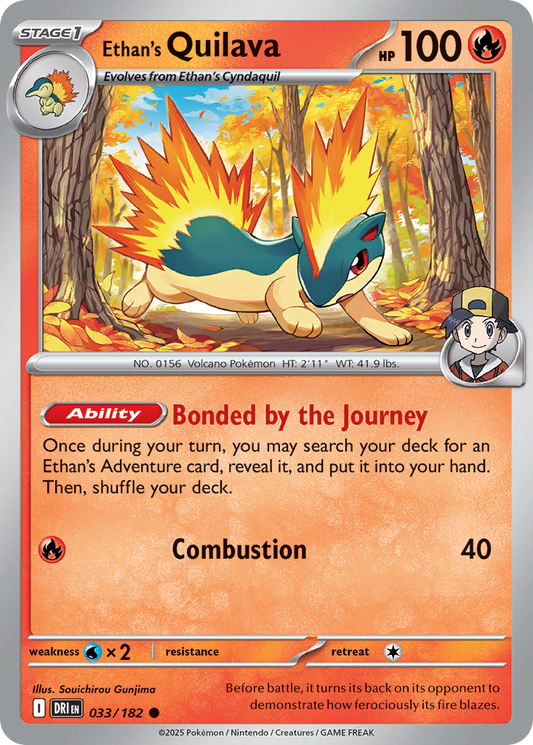 Ethan's Quilava (Stage 1 Pokémon) (DRI-033/182) (Common)