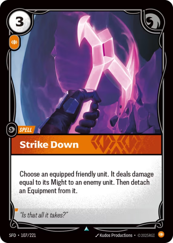Strike Down (Spell) (SFD-107/221) (UnCommon)