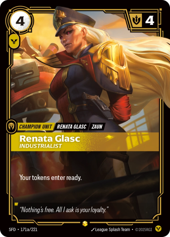 Renata Glasc, Industrialist (Champion Unit) (SFD-171a/221) (Showcase)