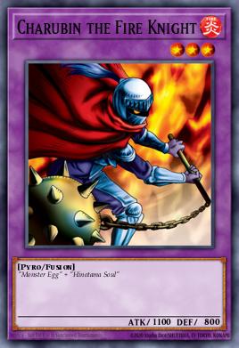 Charubin the Fire Knight (MONSTER) (LOB-EN015) (RARE)