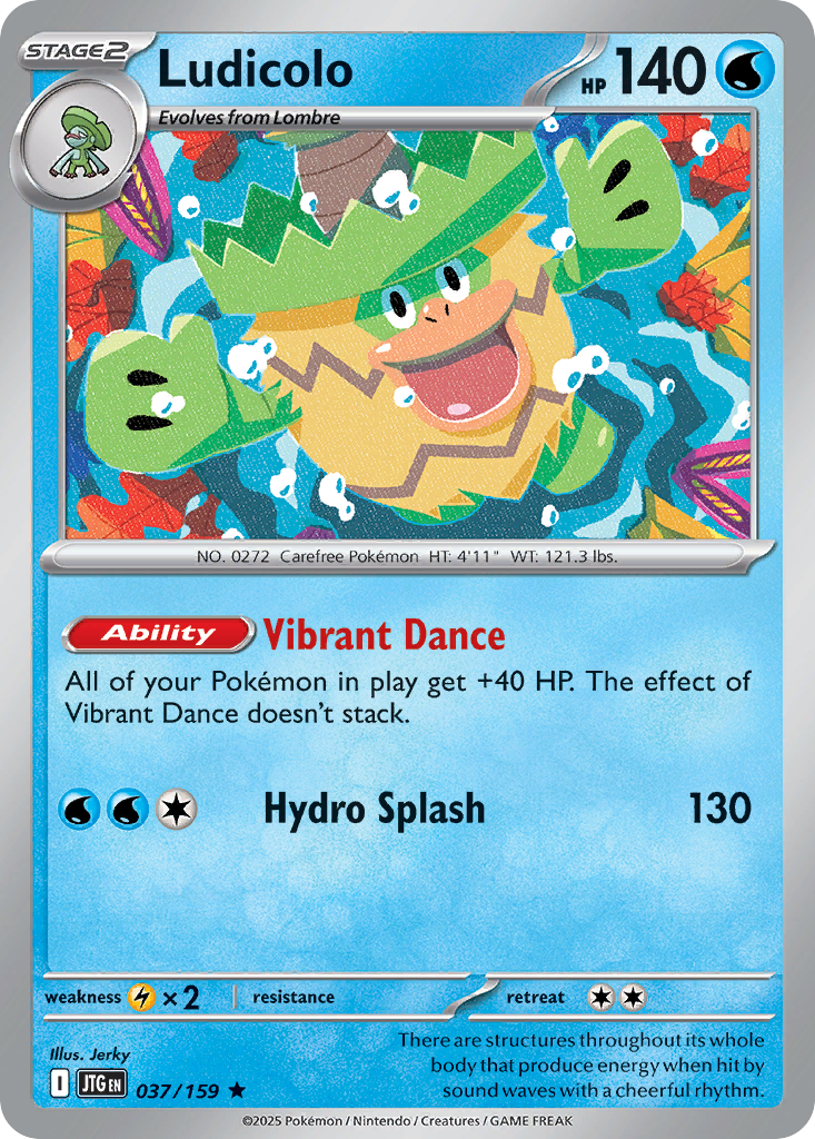 Ludicolo (Stage 2 Pokémon) (JTG-037/159) (Rare)