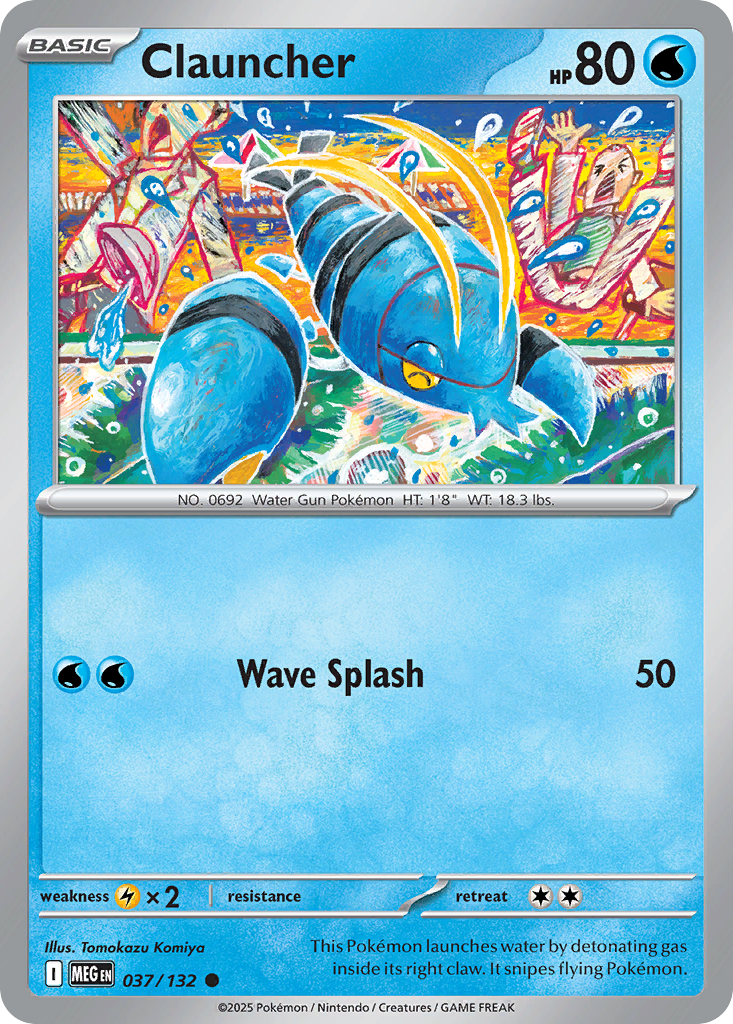 Clauncher (Basic Pokémon) (MEG-037/132) (Common)