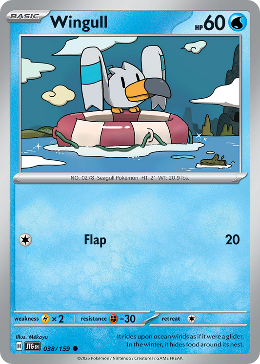 Wingull (Basic Pokémon) (JTG-038/159) (Common)