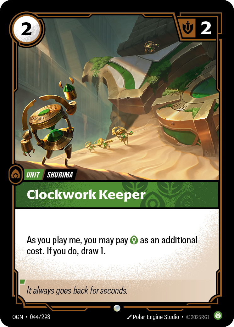 Clockwork Keeper (Unit) (OGN-044/298) (Common)