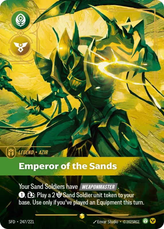 Azir Emperor of the Sands (Legend) (SFD-247/221) (Showcase)