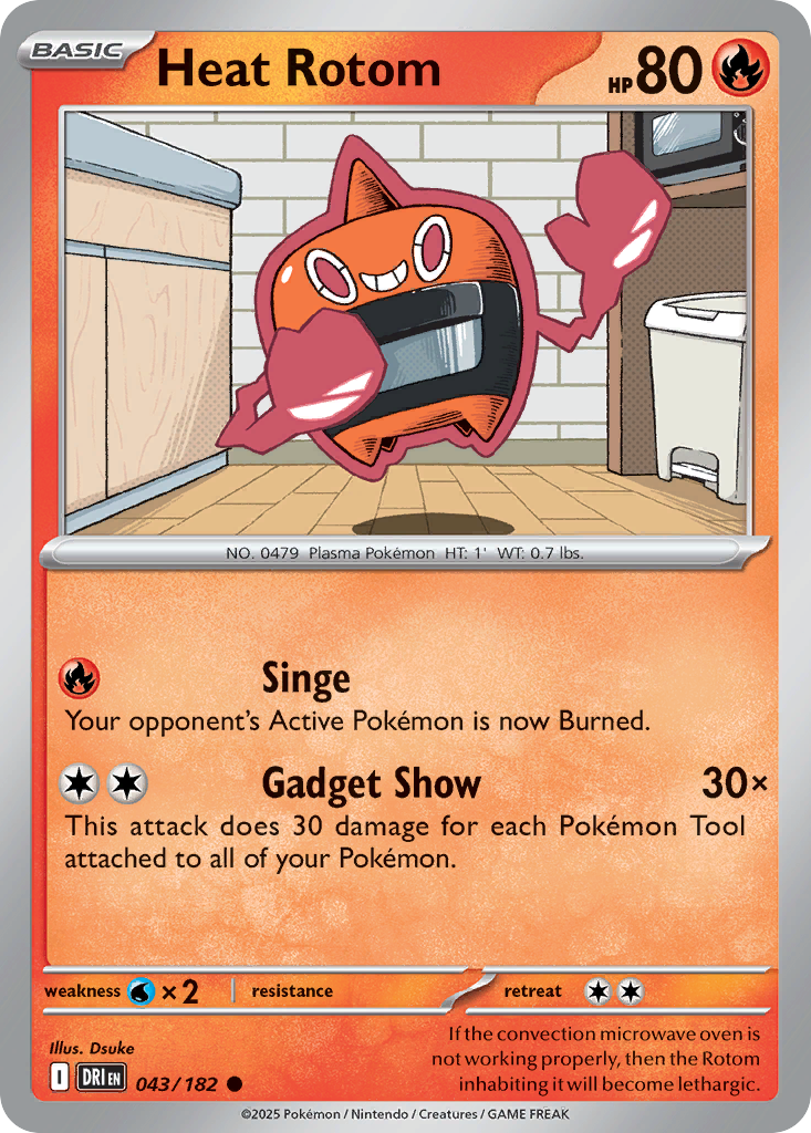Heat Rotom (Basic Pokémon) (DRI-043/182) (Common)