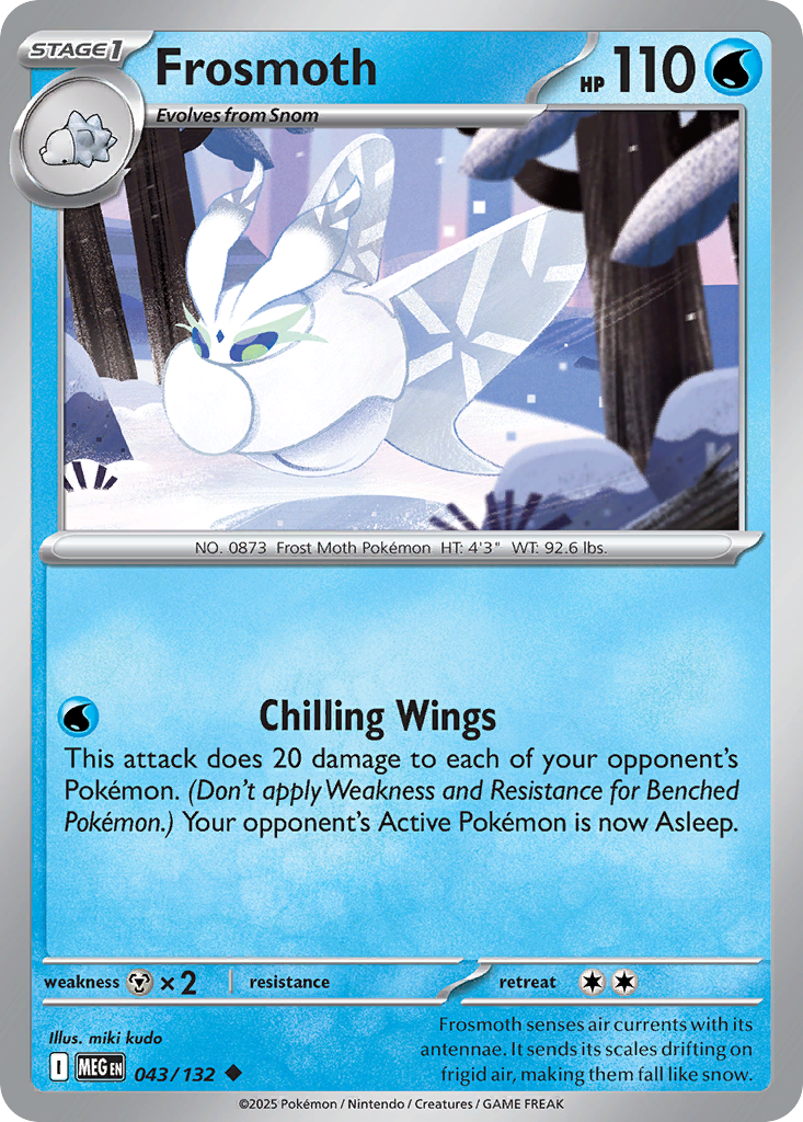 Frosmoth (Stage 1 Pokémon) (MEG-043/132) (Uncommon)