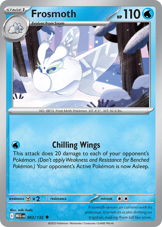 Frosmoth (Stage 1 Pokémon) (MEG-043/132) (Uncommon)
