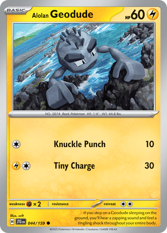 Alolan Geodude (Basic Pokémon) (JTG-044/159) (Common)