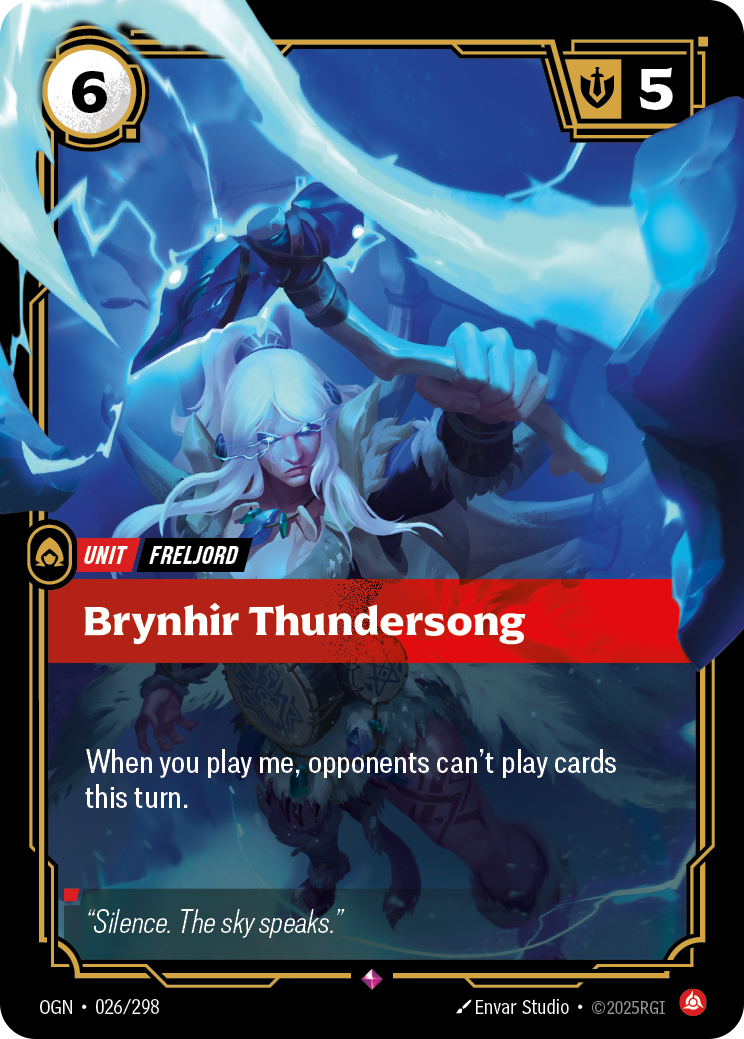 Brynhir Thundersong (Unit) (OGN-026/298) (Rare)