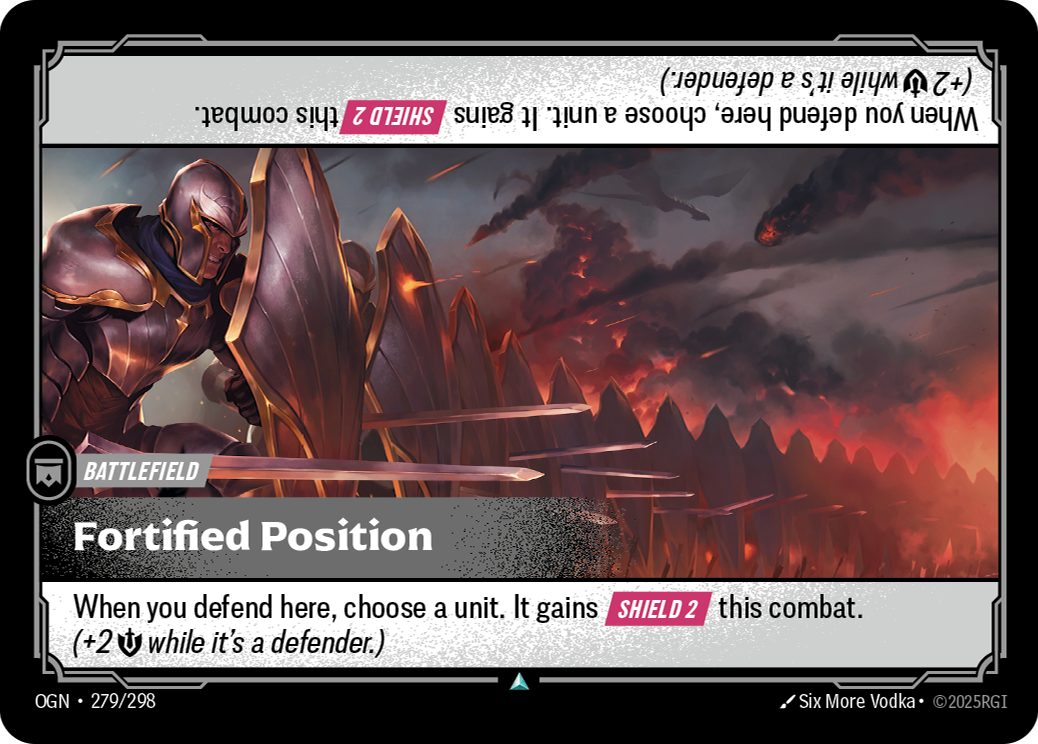 Fortified Position (Battlefield) (OGN-279/298) (Uncommon)
