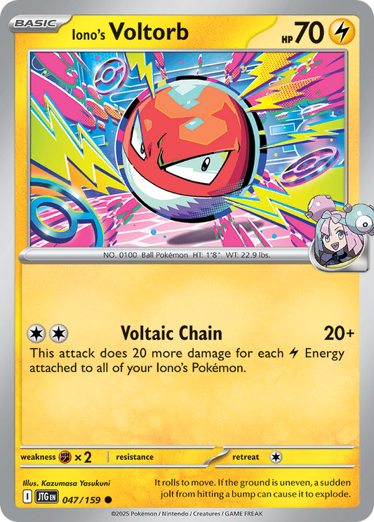 Iono's Voltorb (Basic Pokémon) (JTG-047/159) (Common)