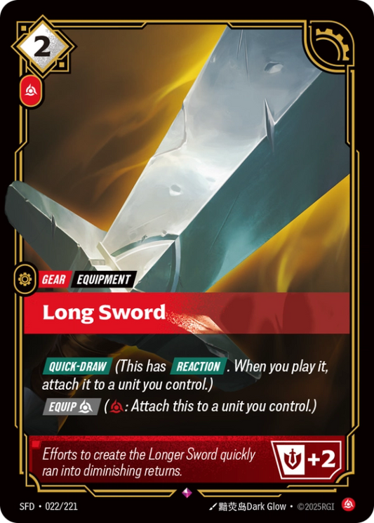 Long Sword (Gear) (SFD-022/221) (Rare)
