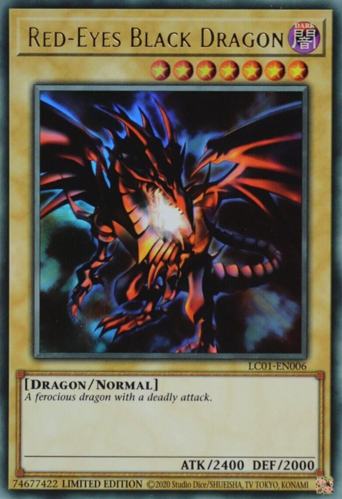 Red Eyes Black Dragon (Monster) (LC01-EN006) (25th Anniversary Edition) Legendary Collection (Limited Edition)