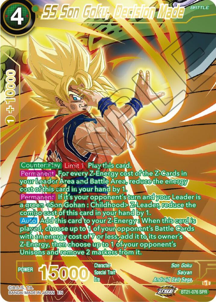 SS Son Goku, Decision Made (BT21-076) (SPR)