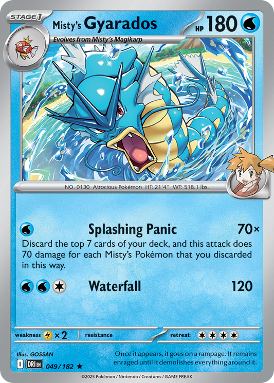 Misty's Gyarados (Stage 1 Pokémon) (DRI-049/182) (Rare)