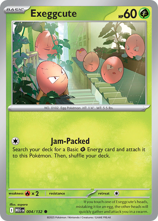Exeggcute (Basic Pokémon) (MEG-004/132) (Common)