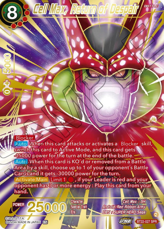 Cell Max, Return of Despair (BT22-027) (SPR)