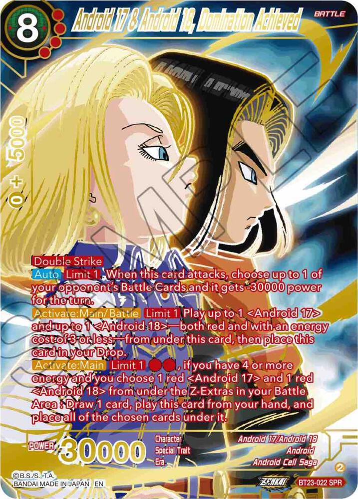 Android 17 & Android 18, Domination Achieved (BT23-022) (SPR)