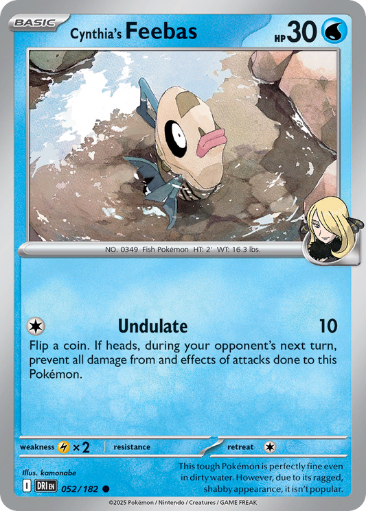 Cynthia's Feebas (Basic Pokémon) (DRI-052/182) (Common)