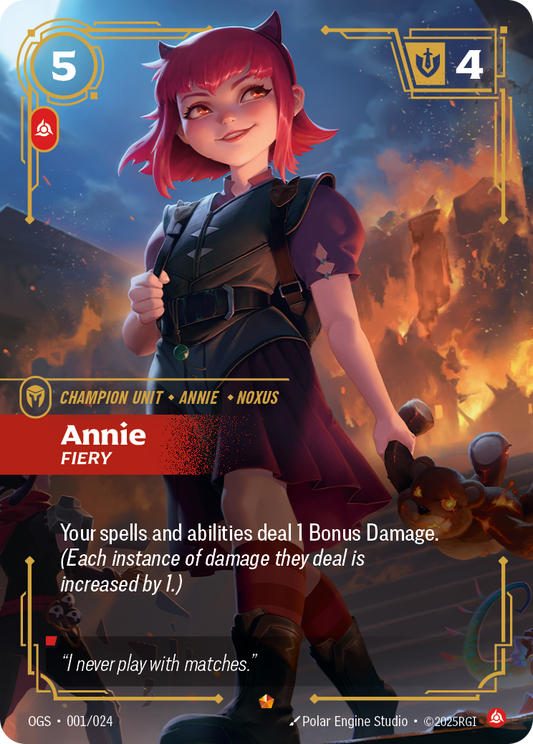 Annie, Fiery (Champion Unit) (OGS-001/024) (Epic)