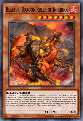 Blaster, Dragon Ruler of Infernos (MONSTER) (RA03-EN010) (SR/UR/SE/UL/PS/CR/QCSE)