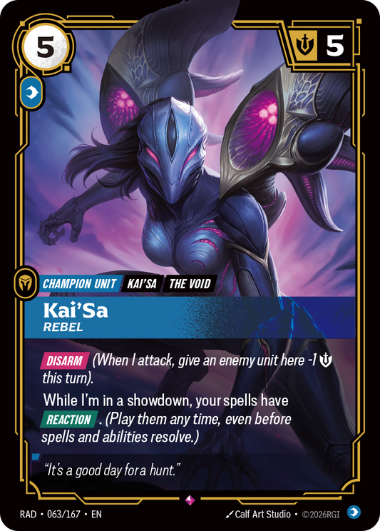 Kai'Sa, Rebel (Unit) (RAD-063/167) (Rare)
