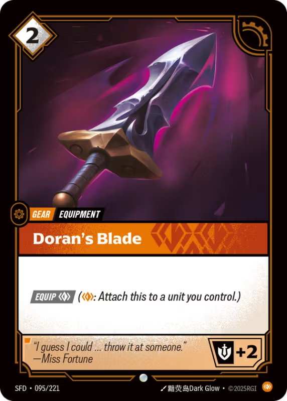 Doran’s Blade (Unit) (SFD-095/221) (Common)