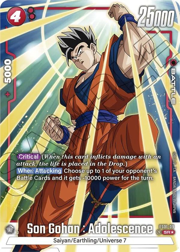 Son Gohan : Adolescence (Battle) (FS01-09) (SR) (Alternate Art)